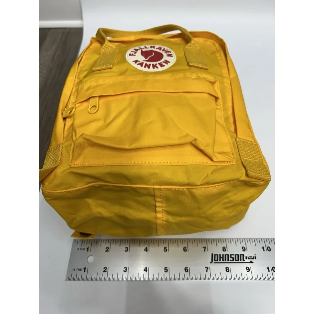 Fjallraven Kanken Mini Everyday Outdoor Backpack Yellow - Very Good Condition